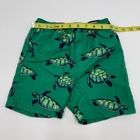 Tea Collection Boys Green Turtle Swim Trunks Shorts 4T - Picture 5 of 7